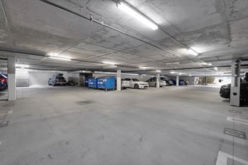 Free covered gated parking